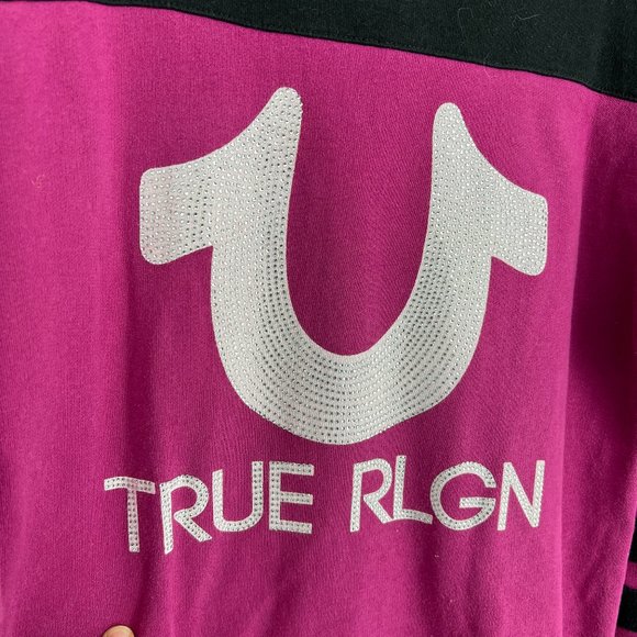 True Religion Pullover Rhinestone - M - Picture 7 of 9